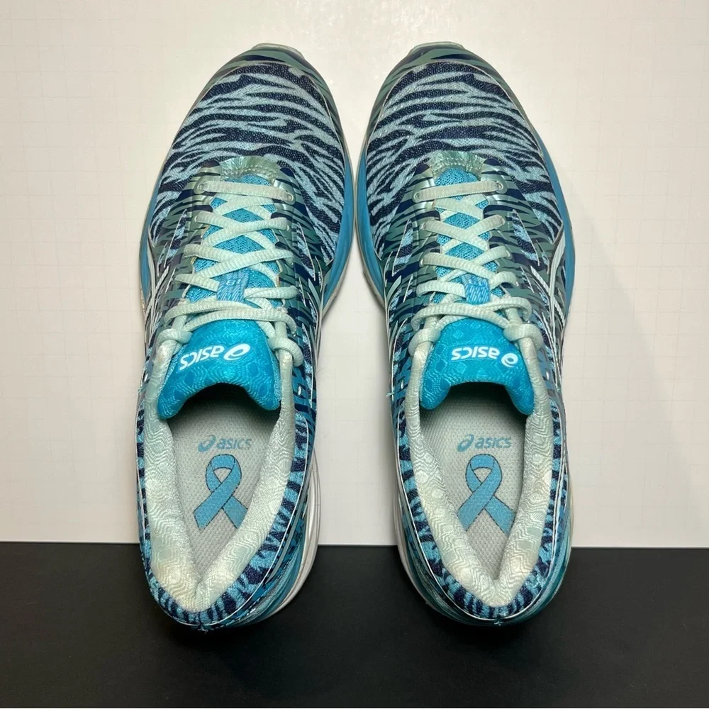 Womens ASICS Gel Cumulus 18 Blue Ribbon Edition Blue Running Shoes / Size 9.5